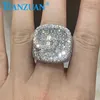 Design simples g anel de letra 925 Silver Moissanite Mens Ring Ringos de casamento de luxo para casais jóias finas