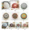 Kussen 1 pc kast Marokko etnische stijl hand-ebroidery round woonkamer bank decoreren thuis textielaccessoires