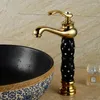 Robinets de lavabo de salle de bain bassin Euro Gold lavabotage de lavabo de luxe