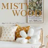 Almohada nórdica pequeña daisy funda de almohada decoraciones de cama de sofá ventana de laurel del hogar sunflo n2r3