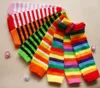 Baby Strümpfe Bein wärmere Kinder Kind Holloween Weihnachtsherd Fußball rosa Regenbogenstreifen Socken Neugeborene Leggings Beinwärmer9734703