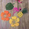 Feestdecoratie 3 meter Flamingo Garland vilt Decor Nonwovens Banners Flower slingers krans