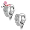 Boucles d'oreilles jolies Fashion Love-Heart Fashion pour les femmes belles rondes avec un cristal de zircone cubique brillant complet