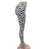 Perzikhoge high taille yoga voor dames snel drogen sporten strakke broek F41536