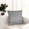 Poduszka srebrna kroplowanie brokat rzuć Bożego Narodzenia S Covers poduszki na sofę