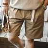 Men's Shorts Vintage Buckle Belt Straight With Outdoor Casual Five-point Pants For Summer Fashion