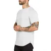 T-shirts New Brand Gym Shirt Sport T-shirt Men Coton Coton Couchée courte Running Men Traine d'entraînement T-Fitness Tops Rashgard Tshirt