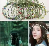 Decorative Flowers Hand Made Artificial Flower Floral Garland Bridal Hair Headpiece Headband Wedding Tiaras Accessories For Women