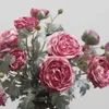 Fleurs décoratives 2024 beurre de fleur de soie artificielle Lulian Rétro peinture Peony Wedding Home Model Room Decoration en gros