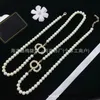 Hänghalsband smycken temperament, socialit, palace diamant inlagd pärlbrevhalsband, europeiskt och amerikanskt mode