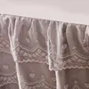 Bonenjoy Bed Skirt Solid Color Bedspread Lace Style Cover falda de cama Skinfriendly Mattress Protector No Pillowcase 240415