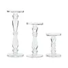 Ljusstakar Simple Centerpiece Ornament Tables Decor Tealight Candlestick Glass Stand for Housewarming Birthday Party