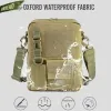 Caseples de porte extérieur sac militaire tactique molle messager sac à bandoulière mâle étanche de randonnée de pêche de pêche camouflage single sac à main