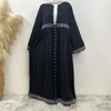 Ethnische Kleidung Malaiisch Indonesien Südostasien Strickjacke Langarmed Kleid Abayas für Dubai Abaya Muslim Long Arabian Party Kleider