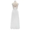 Prom White Evening Dress Split Large Swing Size Womens Lace 240415