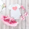 Baby's Short Sleeved Romper Pink Sequin Puffy Skirt, Toddler Shoes Set, Baby's Outfit