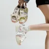 Buty swobodne kobiety płócienne małe pachnące, grube, podeszwy koronkowy sport koreańska wersja wszechstronne trampki