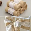 Chair Covers Useful Ribbon Bands Flax Back Decoration Reusable Reception Events Stretch