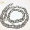 2024 New Mode Hip Hop 13mm S simer plattierter Moissanit Diamond Cuban Pigh Nase Halskette Kette