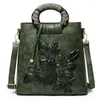 Shoulder Bags Chinese Style 2024 High-quality Press Flower And Wood Handbag With One Cross-slung Fashion Antique Bag