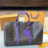 24SS Men Womens Luxurys Designers Totes Bag Leather Handbags Shouder Crossbody Classic Flower Handbag Pouch Purse 45cm