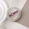 Brooches Black Lady Social Greek Pearl Purple NCNW Pin Sisterhood Broach Party Gifts Jewelry