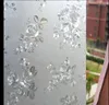 Naklejki na okno statyczne przyleganie 3D miesięcznie różana łazienka/drzwi przezroczysty DIY Water Naklejka wystrój bez kleju Film 45-90 300 cm