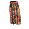 Summer Set Indian Patterned Print Bra and Strap Top+high Waist Mid Length Half Skirt