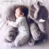 Animaux en peluche en peluche Grands jouets d'éléphant Animaux en peluche Poupée de coussin d'éléphant en peluche pour bébé Sleeping Girl Gandon fille Gelle Gift L47