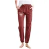 Women's Pants Sweatpants For Women Tall Casual Minimalist Spring/summer Solid Color With Printed Pockets And Drawstring Home