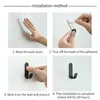 Hooks Door Wall Stainless Steel For Kitchen Bathroom Key Umbrella Towel Punch-free Hook