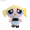 Dolls de pelúcia Novo 3pcs/lote 20 cm de desenho animado Anime Powerpuff meninas brinquedos de pelúcia Bolhas de borboleta fofas Bolhas de bolhas de pelúcia recheadas bonecas de pelúcia Presentes para crianças Y240415