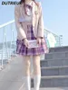 Vestidos de trabalho Original JK Summer Feminino Feminino Feminino Fircha Preppy Estilo High Cídhar A-Linha Plata