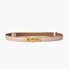 Fashion Designer Women Belt Larghezza 20 mm Vintage All-Match semplice con abito gonna Abito decorativo pantaloni nascosto cintura a vita nascosta con fibbia di bloccaggio di alta qualità con fibbia cinghie