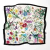 Écharpe en soie d'été pour femmes coton dames châles de mode et enveloppe des foulards pashmina Foulard 240408