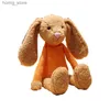 Pluszowe lalki kawaii kreskówka Stripe Animal Mouse pies królik słonia Pluszowa lalka zabawka poduszka ozdoby domowe urocze dziecko dar urodzinowy Y240415