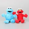 Cartoon 6 szt./Zestaw 13-18 cm elmo nadziewana lalka kawaii marionetka Plush Toys Kids Halloween Prezent 240328