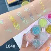 6-color Sequined Gel Cream Eyeshadow Palette Glitter Diamond Eye Makeup Hair Body Face Glitter Gel Art Flash Loose Sequins Cream 240415