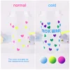 Window Stickers 6pcs 12x10'' Cold Sensitive Color Changing Adhesive Permanen Sheets 2pcs Transfer Film For Cup Decals