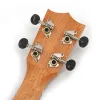 Cabos Gick 23 polegadas Ukulele para criança Sapele Star Moon Bay Guitar for Kids ukulele para iniciantes