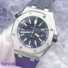 AP Wrist Watch Montre Royal Oak Offshore Series 15703st Black Plate Précision Steel Sports Mens Automatic Mecking Diving Watch