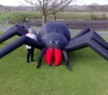 Outdoor Halloween Promotion Customized 3/4/5/8m width inflatable black spider On the roof Toys Haunted