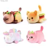 Plush Dolls 25cm New Cute Cat Pillow Plush Doll Cat Doll Soft Pillow Toys Cats Plushies Soft Stuffed Animals Kids Birthday Gift Y240415