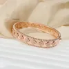 Bracelets Bracelet Bangle for Women Gold Plated Full Crystal Diamond Four Leaf Perlee Sweet Clover Flower Cuff Valentine Party Designer J 2024