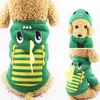 Hundkläder Cartoon Pet Clothes Hoodie Winter Warm Cat Coat Jacket för Small Halloween Costume Festival Suit Outfit Leverantör