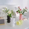 Vases INS Glass Flower Vase Hydroponics Bottle Plante Arrangement Conteneur Ornement Ornement de bureau Décoration