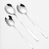 Coffee Scoops Premium Quality 304 Spoon et fourche en acier inoxydable pour les desserts coréens - Fonctionnalité parfaite de style de style