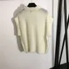 Fashion d'automne / hiver Simple décontracté poitrine tricotée Jacquard Tank Top Pull