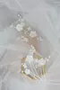 Hårklipp bröllopstillbehör Flor blommor Combs Pin Pearls Hairpin Bridesmaids Huvudstycken för brudar Kvinnor huvudbonad brudsmycken