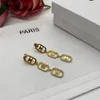 Pendientes de diseñadores vintage Pendimiento para mujer Anillo de orejas para mujer Anillos de orejas clásicas para hombres